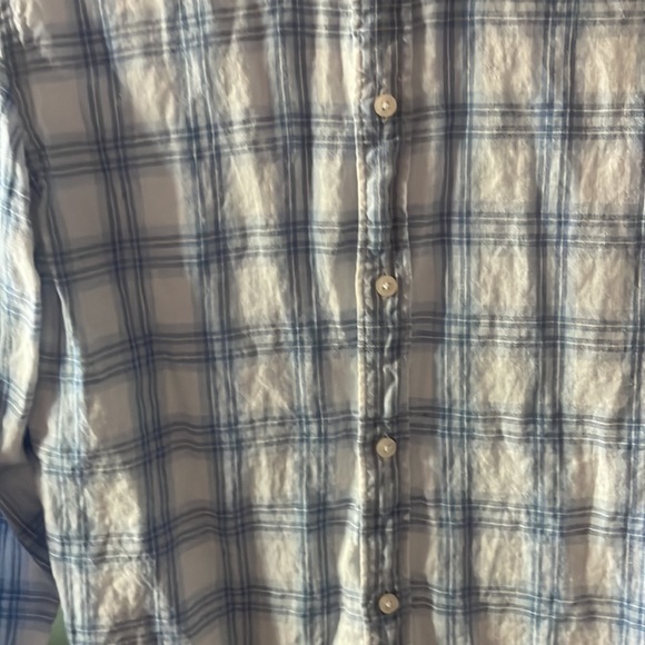 Black Brown linen button down shirt - Picture 2 of 4